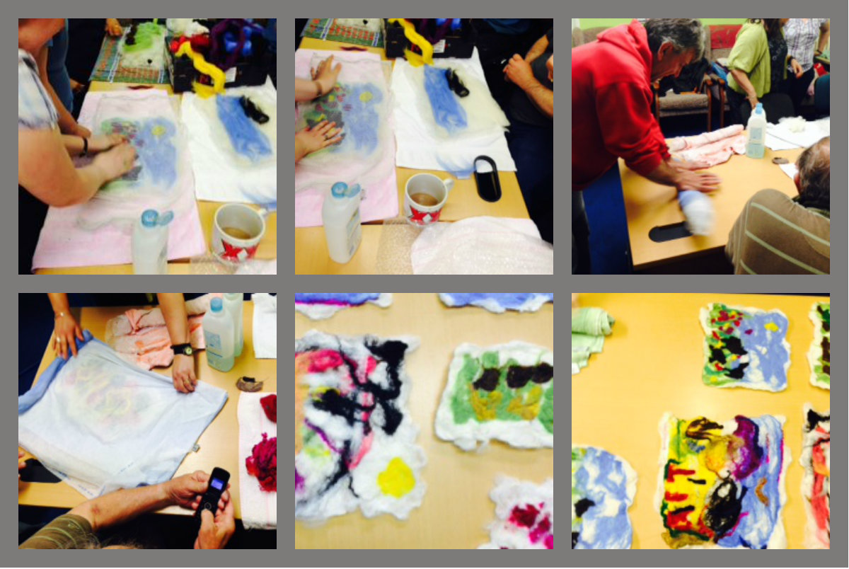 felting collage